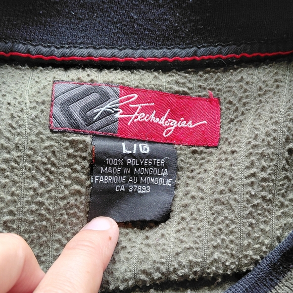 Men's Olive Long Sleeve Tee - Picture 6 of 7